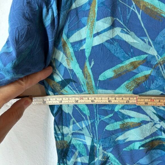 Jams World Mens Shirt Small blue small hawaiian tropical M630RE-HAIK Haiku - Picture 7 of 10